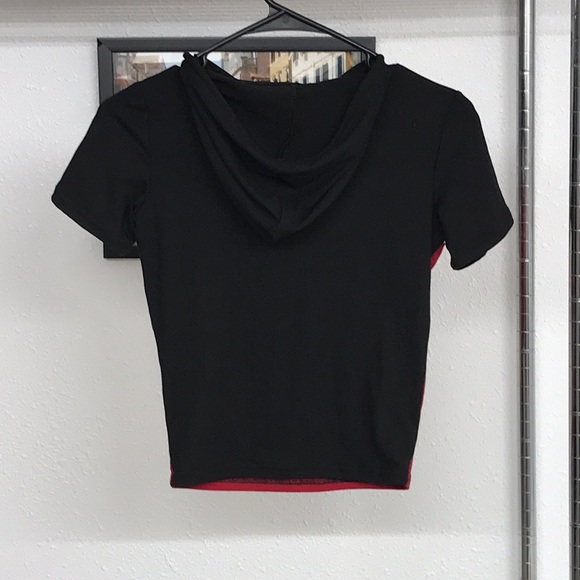 Kids Black Red White Hoodie - Picture 5 of 8